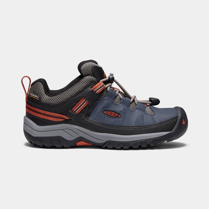 Keen Targhee Waterproof - Çocuk Trekking Ayakkabısı - Lacivert/Siyah - Turkey (895026FTJ)